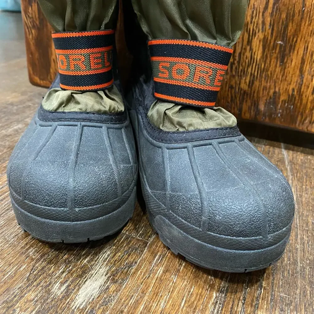 SOREL Winter Flurry Snow Boots Youth Size 4 EU 35 Ice Fox Unisex NY 1698-364